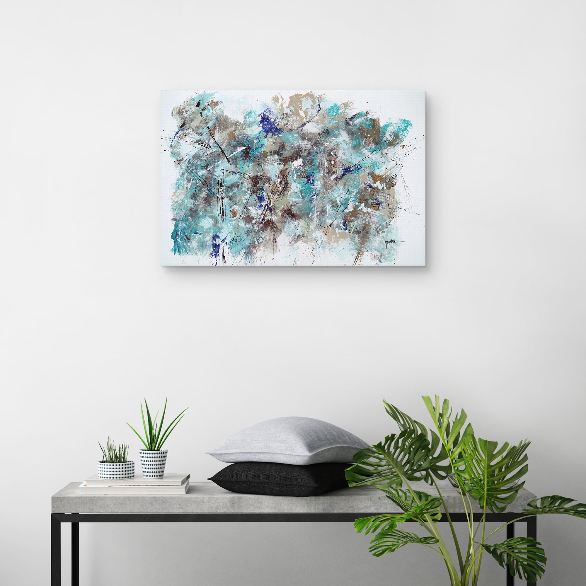 Masterpiece Art Gallery Abstract Painting, 24" x 36"