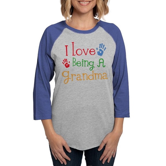 CafePress - I Love Being A Grandma Long Sleeve T Shirt - Womens Baseball Tee