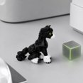 thumbnail image 4 of KGJQ 3D Printed Articulated Pony Figurine, Movable Joints Cute Horse Toy with Realistic Eyes, Mini Desktop Decor, Compact Collectible Model for Desk Display & Stress Relief Gift, 4 of 8
