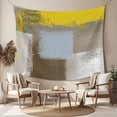 thumbnail image 2 of Yellow Brown Tapestry for Bedroom Wall Hanging Tapestry, Abstract Blue White Vintage Oil Painting Ceiling Backdrop Tapestries Poster Blanket Wall Decor for Teens Room Living Room Dorm 55" x 73", 2 of 8