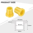 thumbnail image 2 of Uxcell Flanged Sleeve Bearings Bushing Silicone ID 6.5mm x OD 8mm x Length 10.9mm Yellow 12Pcs, 2 of 6