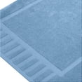thumbnail image 3 of White Classic Hotel Collection Absorbent Cotton Bath Mats, Spa Reversible Floor Towels, not a Bathroom Rug, Light Blue, 22 x 34, 2 Pack, 3 of 8