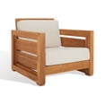thumbnail image 5 of Safavieh Couture Molokai Coastal Teak Wood Armchair, Solid Print, Natural/Beige, 5 of 12