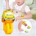 thumbnail image 4 of Reloj analógico para coche pequeño Zulema juguete hacia atrás amarillo, 4 of 5