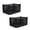 2 Pack, variant on Wisykoke 1/2/5/10 Pack Plastic Storage Crates 52L Large Stackable Storage Bins with 130 lbs Capacity, Space Saving Organizer for Home Office School Camping, Black
