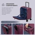 thumbnail image 4 of Verage Underseat Carry On Luggage with Wheels & USB Port,14 inch Wheeled Spinner Bag Carry-on Luggages for Airlines, Lightweight Suitcase Men Women, Pilots and Crew (14.5-Inch Plus Underseat Pro), 4 of 8