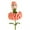 Orange, variant on Binwennn Knitting Books Sweaters Knitting compatible with Machines Knitting for Beginners Hand Woven Carnation Flower Fairy Finished Product Home Decoration Flower Decoration Crocheted Bouquet