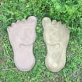 thumbnail image 2 of Large 12'' Human Foot Print Stepping St Concrete Plaster Garden Path, 2 of 8