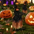 thumbnail image 5 of 4.3ft Halloween Decorations Witch Garden Stakes, Witch Riding a Broomstick Yard Decor, Haunt House Props for Outdoor Garden Lawn Party Decor, 5 of 5