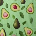 thumbnail image 6 of Patifu Avocados Leaves Pink Heart Round Tablecloth with Elastic Edge 100% Polyester Fiber Stain-Resistant and Washable Great for Home Kitchen Parties Holiday Dinner 31"-35, 6 of 8