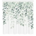 thumbnail image 3 of Ambesonne Eucalyptus Shower Curtain, Botanical Branch Minimal, 69"Wx84"L, Sage Green and Pale Green, 3 of 3