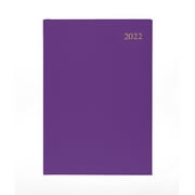 Collins Essential - A5 Day to Page 2022 Diary - Purple