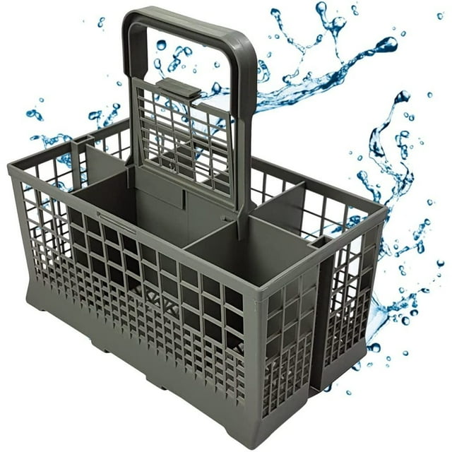 Panier à Couverts pour Lave-Vaisselle Essentiel de Cuisine, Panier à Lave-Vaisselle Universel Robuste avec Plusieurs Compartiments pour Tri et Rangement Efficace