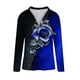 thumbnail image 4 of Camisas Para Mujer Camisetas de Gran Tamaño Manga Larga Moda Cuello Vuelto Estampado Camiseta Informal Blusa Odeerbi  ODB134875, 4 of 5