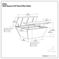 thumbnail image 5 of Simpli Home Abba 36 inch Wide Solid Mango Modern Lift Top Coffee Table in Natural, 5 of 9