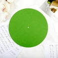 thumbnail image 3 of 2Pcs Vinyl Record Mat Record Player Felt Pad 11.6 Inch Green Anti Slip Anti Static Flat Round Protective Wool Turntable Platter Slipmat Mats for Cleaner Audio Output Reduce Noise Accessories, 3 of 9