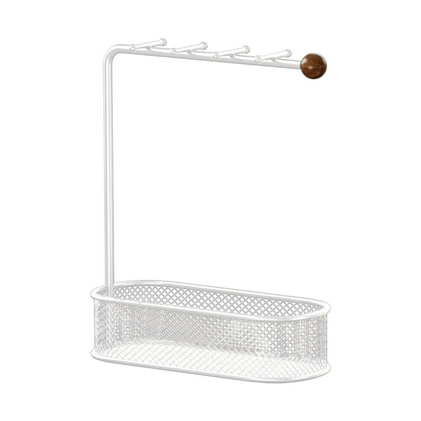 Bandeja colgante para pinceles Calligrapghy, organizador de joyas, estante para pinceles chinos, ideal para Blanco