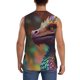 thumbnail image 4 of Balery Rainbow Scales Fantasy Dragon Camisetas sin mangas para hombre, absorbe la humedad y protege contra el mal olor.-3X-Large, 4 of 7