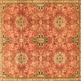 thumbnail image 1 of Ahgly Company Indoor Square Persian Orange Traditional Area Rugs, 7' Square, 1 of 1