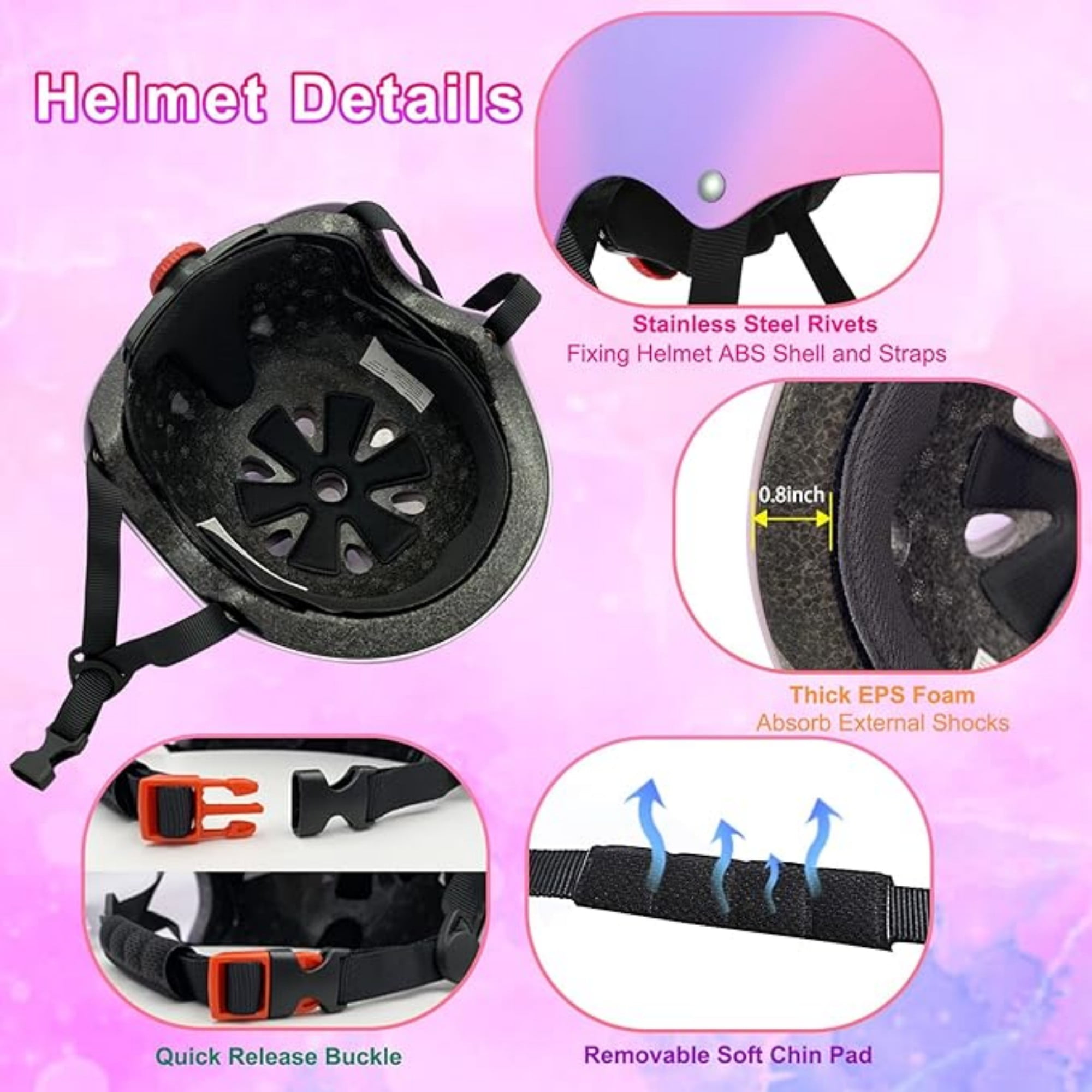 Youth Kids Bike Helmet for Boys Girls Teens & Children Ages 3-16