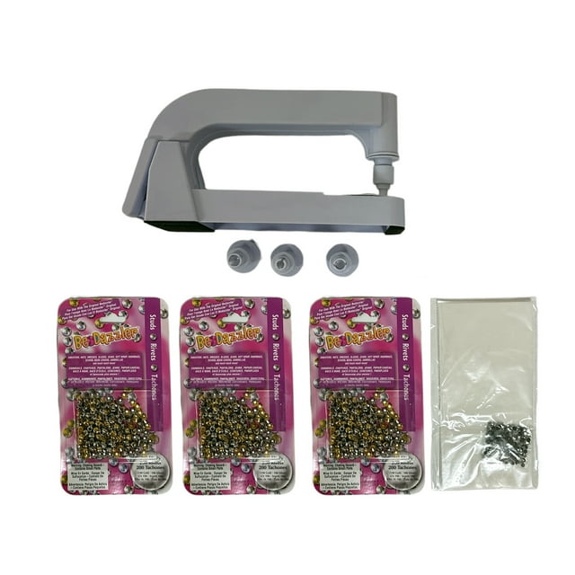 Kit de Tachuelas de Oro y Plata Bedazzler DELUXE 600 pernos TV Time Direct