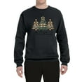 thumbnail image 2 of Wild Bobby Merry Christmas Gold Glitter Christmas Tree Design Unisex Sweater Crewneck Sweatshirt, 2 of 5