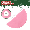 thumbnail image 2 of MoNiBloom Christmas Tree Skirt 47 inch, Velvet Christmas Tree Skirt for Christmas Tree Indoor Holiday Party Christmas Decorations, Pink, 2 of 7