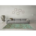 thumbnail image 3 of Ahgly Company Indoor Rectangle Abstract Light Blue Modern Area Rugs, 7' x 10', 3 of 4