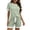 Green, variant on SuDongPo Pajama Set for Women Color Block 2 Piece Soft Lounge Sets Round Neck Short Sleeve Tops and Drawstring Shorts Sleepwear