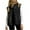 Black, variant on FAIWAD Womens Fleece Vest Sleeveless Winter Warm Fuzzy Jacket Button Down Stand Collar Outwear with Pockets
