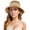 Khaki-beige, variant on Floppy Big Beach Straw Hats for Women Foldable Summer Wide Brim Packable Sun Hat Womens Travel Straw Fedora Hat
