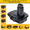 thumbnail image 3 of Adaptador convertidor de batería DEWALT de 18 V a 20 V para Milwaukee M18, 3 of 7