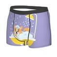 thumbnail image 2 of Balery Corgi Washing in Bathtub Men's Boxer Briefs, Soft and Breathable Cotton Underwear with nylon Waistband-Medium, 2 of 9
