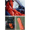 thumbnail image 3 of Saco de dormir de PE para viajes al aire libre, saco de dormir de emergencia, aislamiento térmico, impermeable, naranja, saco de dormir de primeros auxilios, 91x213cm ER, 3 of 5