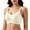White, variant on Lopecy-Sta Women’s Ribbed Texture Scoop Neck Adjustable Strap Wireless Bra Seamless Molded Cups Wire Free Firm Anti-Sagging Soft Breathable Support Workout Home Office Comfort Underwear