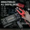 thumbnail image 2 of AVAPOW Car Jump Starter, 4000A Peak 27800mAh Battery Jump Starter (for All Gas or up to 10L Diesel), Battery Booster Power Pack, 12V Auto Jump Box w/LED Light, USB Quick Charge 3.0, 2 of 8