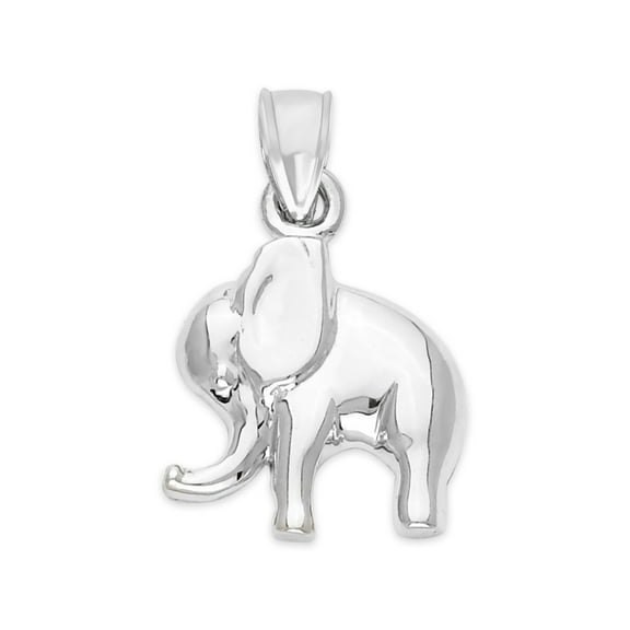 925 Sterling Silver Cute Elephant Pendant, Circus Jewelry, Maternal Gifts for Her