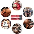 thumbnail image 2 of Bandas de oclusión BFR, cinturones de entrenamiento BFR para culturismo para hombres y mujeres (rojo), 2 of 6