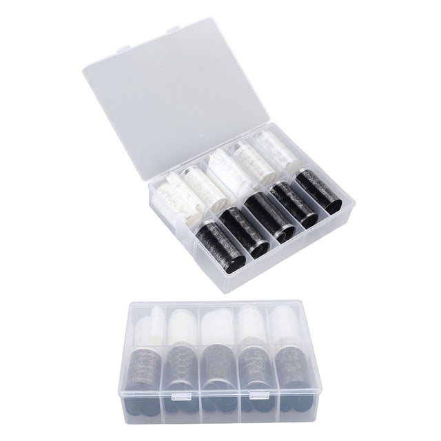 Pegatinas de Transferencia de Papel de Aluminio Sincero 2 Botellas 10 Diseños para Uñas