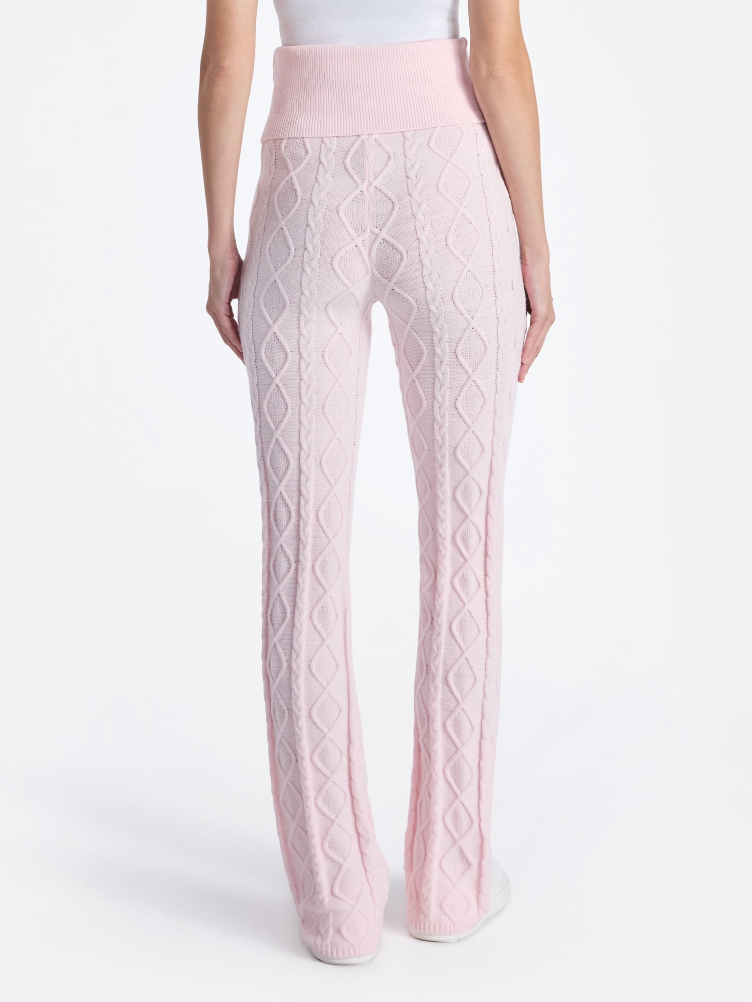 Wicked Women's Graphic Cable Knit Sweater Pants, 30" Inseam, Sizes XXS-XXL