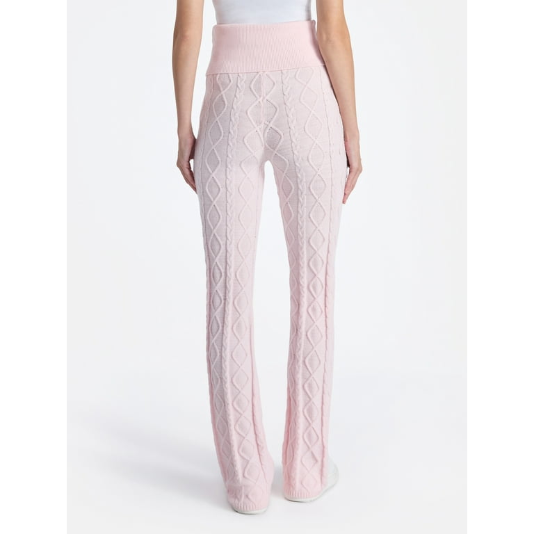 Wicked Women's Graphic Cable Knit Sweater Pants, 30