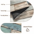 thumbnail image 6 of Blue Brown Beige Farmhouse Round Area Rug 5 FT, Non Slip Bedroom Rugs, Vintage Wood Washable Soft Circular Carpet Non-Shedding Floor Mat for Kitchen Dining Room Foyer Balcony Dorm, 6 of 8