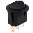 thumbnail image 3 of 4X 12V LED Inverter Rocking Rocker Switch ROUND SPST ON- for BOAT Car Blue, 3 of 8