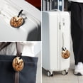 thumbnail image 6 of Butterfly Fission Diagram 2Pcs PU Leather Round Luggage Tags with Privacy Cover and Name ID Tag for Suitcase, Handbags, Backpacks, School Bags, 6 of 6