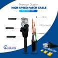 thumbnail image 4 of NewYork Cables Patch Cable 10ft Solid Pure Copper UTP RJ45 Network Internet Cord 10-Pack, 4 of 6
