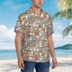 thumbnail image 3 of Balery Kitchen Food Camisas hawaianas de manga corta para hombre, camisas playeras de corte holgado, camisas de vacaciones con botones,Medium, 3 of 7
