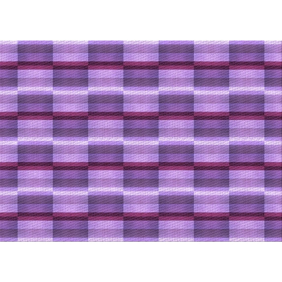 Ahgly Company Machine Washable Indoor Rectangle Transitional Heliotrope Purple Area Rugs, 4' x 6'