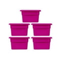 thumbnail image 3 of Juego de 5 Cajas Zapateras con Tapa Plastic Trends Modelo Miami Capacidad 5.5Lts cada una Color Fiusha 1 Pieza, 3 of 5