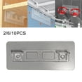 thumbnail image 3 of YFind 2/6/10Pcs Shelf Support Adhesive Pegs Punch Free Cabinet Closet Partition Bracket Kitchen Bathroom Triangular Support Clips Wall,6pcs, 3 of 4