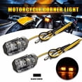 thumbnail image 2 of 2 uds 12v 6led motocicleta Mini luces de señal de giro luces indicadoras intermitentes ámbar, 2 of 5